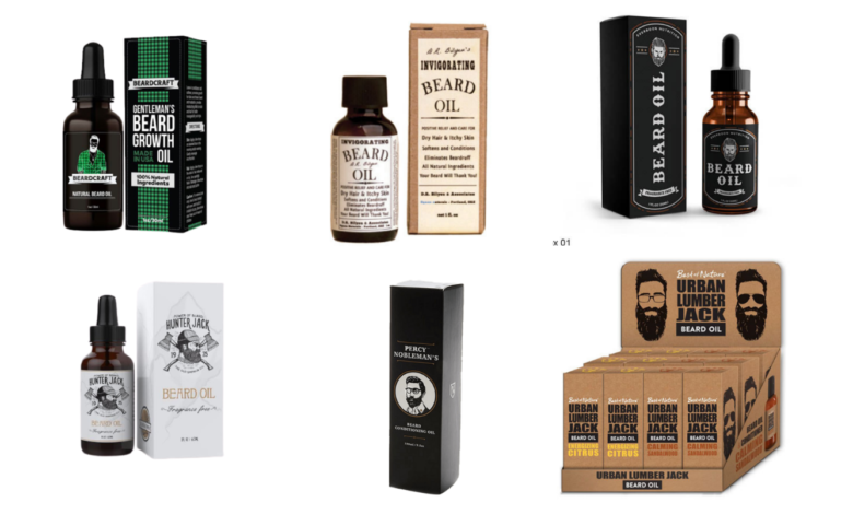 beard oil packaging